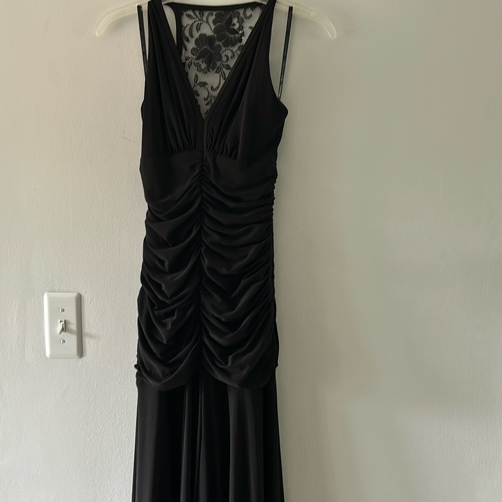 Women’s Size 4P Jessica McClintock Lacey Black Dress worn Once